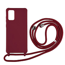 Coque en TPU durable avec sangle multifonction rouge pour votre Samsung Galaxy S20 Plus