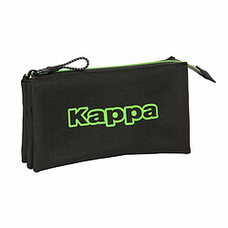 Trousse Fourre-Tout Triple Kappa Black Noir 22 x 12 x 3 cm