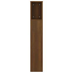 Avis vidaXL Armoire de tête de lit Chêne marron 140x18,5x104,5 cm