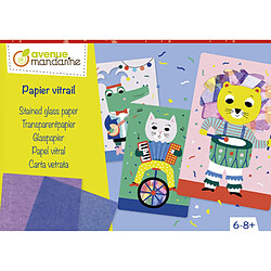 Ac-Deco Papier vitrail - Boîte créative - 23 x 4 x 16 cm - Multicolore