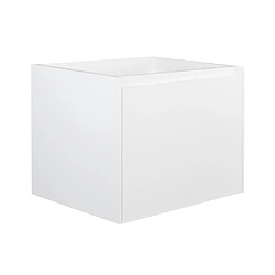 Avis Vente-Unique Meuble sous vasque suspendu blanc texturé - 60 cm - SOSTHENE