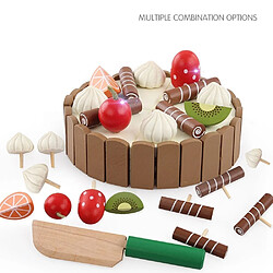 Acheter Wewoo Jouets de cuisine en bois prétendent jouer des de modèle de gâteau de coupe pour les enfants