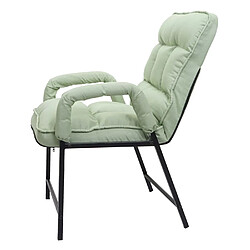 Acheter Decoshop26 Chaise rembourrée fonction inclinable en métal et tissu vert menthe 04_0006339