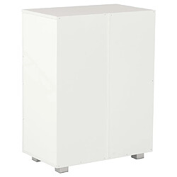 Acheter vidaXL Buffet Blanc brillant 60x35x80 cm Bois d'ingénierie