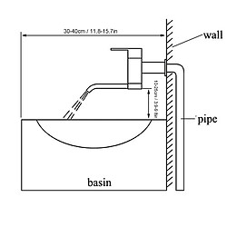 Avis ComfortXL Robinet mural simple eau froide pour lavabo de salle de bain ou évier de serpillière