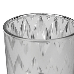 verre thé chauffe-bougies bougie votive décoration de mariage vagues argent