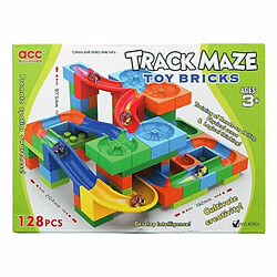 BigBuy Fun Jeu de construction avec blocs Track Maze 118063 (128 pcs)