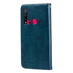 Avis Wewoo Housse Coque Pour Huawei P20 Lite 2019 / Nova 5i Business Style Oil Wax Texture en cuir à rabat horizontal avec support et fentes cartes et portefeuille bleu royal