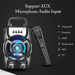 Avis Universal Haut-parleur Bluetooth sans fil Portable Subwoofer Système audio de haute qualité, prend en charge la carte USB TF Aux avec microphone