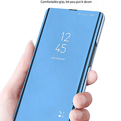 Acheter Htdmobiles Housse pour Xiaomi Redmi Note 13 4G - etui coque portefeuille clear view miroir + film ecran - BLEU