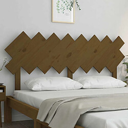 Avis Maison Chic Tête de lit scandinave,Meuble de chambre Marron miel 159,5x3x80,5 cm Bois massif de pin -MN92516