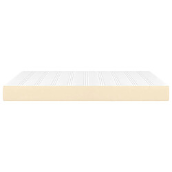 Avis vidaXL Matelas de lit à ressorts ensachés Crème 140x190x20 cm Tissu