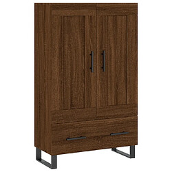 Maison Chic Buffet,Meuble de Rangement,commode pour salon,Cuisine chêne marron 69,5x31x115 cm bois d'ingénierie -MN43298