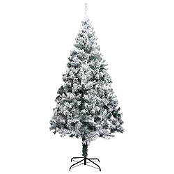 vidaXL Sapin de Noël artificiel LED boules flocons de neige Vert 300cm