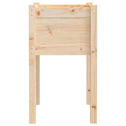 Acheter vidaXL Jardinières d'extérieur 2 pcs 40x40x70 cm bois de pin massif