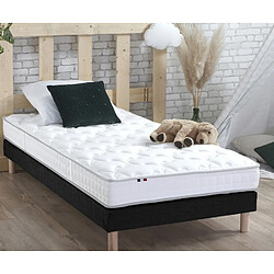 Idliterie Ensemble Matelas 100% latex 5 zones ORIGINEL + Sommier - Spécial Dos Sensible - Fabriqué en France