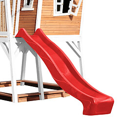 Acheter AXI Max Maison Enfant avec Bac à Sable & Toboggan Rouge | Aire de Jeux pour l'extérieur en marron & BLANC | Maisonnette / Cabane de Jeu en Bois FSC