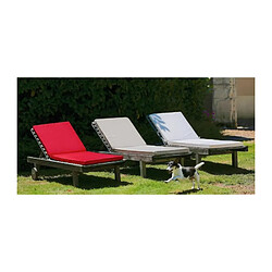 Avis JARDIN PRIVÉ Coussin pour bain de soleil déhoussable Monte Carlo ardoise.