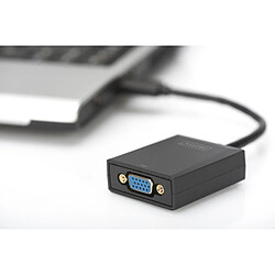 Digitus DA-70840 adaptateur et connecteur de câbles USB 3.0 VGA Noir