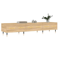 Avis Maison Chic Meuble TV scandinave - Banc TV pour salon chêne sonoma 150x36x30 cm bois d'ingénierie -MN76983