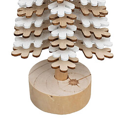 Avis Atmosphera, Createur D'Interieur Sapin de Noël Flocon en bois - H. 40 cm