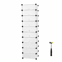 Armoire Étagère à Porte Chaussures 10 Couches étagère de Rangement Pratique spéciale LPC10W SONGMICS®