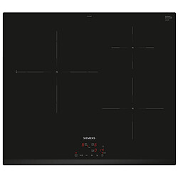 Table de cuisson induction 60cm 3 foyers 7400w noir - EH631BJB6E - SIEMENS