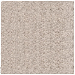 vidaXL Tapis shaggy PAMPLONA poils longs moderne beige 120x120 cm