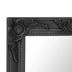 Avis vidaXL Miroir mural style baroque 50x50 cm noir