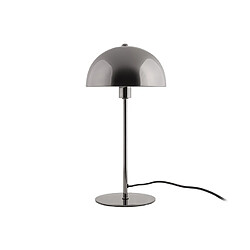 LEITMOTIV Lampe à poser design métal Bonnet - H. 39 cm - Gris fumé Leitmotiv - Lampe à poser design métal Bonnet - H. 39 cm - Gris fumé - Design