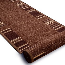 RUGSX TAPIS DE COULOIR antidérapant ADAGIO marron 90x220 cm