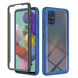 Coque en TPU antichoc, hybride bleu foncé pour votre Samsung Galaxy A51 4G SM-A515