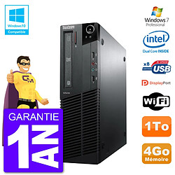 PC Lenovo ThinkCentre M82 SFF G640 RAM 4Go Disque Dur 1To Graveur DVD Wifi W7 - Occasion