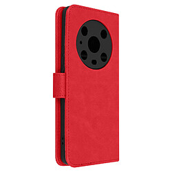 Avizar Housse Honor Magic4 Pro Clapet Portefeuille Fonction Support Vidéo Rouge