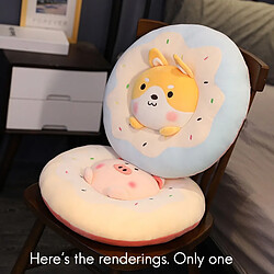 Avis Universal 40cm dessin animé donut coussin mignon animal chaise coussin super doux peluche jouet oreiller | peluche coussin (chien jaune)