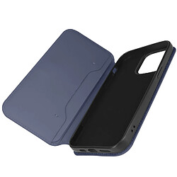 Avizar Étui pour iPhone 14 Pro Max Double Poche Collection Dual Pockets Bleu Nuit