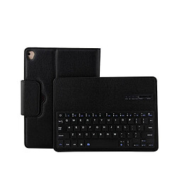 Wewoo Clavier QWERTY noir pour iPad Pro 9.7 pouces / 5 / 6 / 2017 ABS Séparable Litchi Texture Horizontal Flip Case En Cuir + Bluetooth avec Support