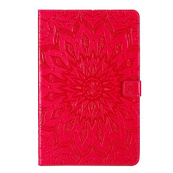 Etui en PU avec motif tournesol rouge pour votre Samsung Galaxy Tab A7 Lite 8.7 pouces/T225/T220