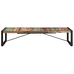 vidaXL Table basse 180x90x40 cm Bois de récupération massif