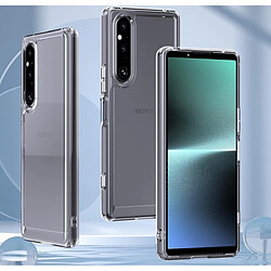 Htdmobiles Coque pour Sony Xperia 1 V - housse etui silicone gel fine + film ecran - TRANSPARENT TPU