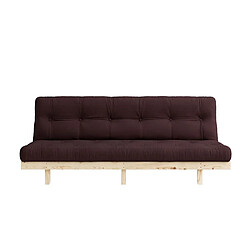 Inside 75 Banquette convertible futon LEAN bois de pin coloris marron 130x200 cm