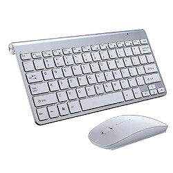 Avis Mini Clavier Sans Fil Souris Ensemble étanche 2.4G Pour Ordinateur Portable Mac PC Argent