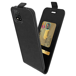 Avizar Étui Xiaomi Mi 10 Lite Clapet Vertical Protection Porte-carte Noir