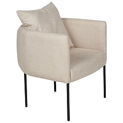 Acheter Beliani Fauteuil MALMOS Tissu Beige clair