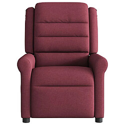 Acheter vidaXL Fauteuil de massage inclinable électrique Rouge bordeaux Tissu