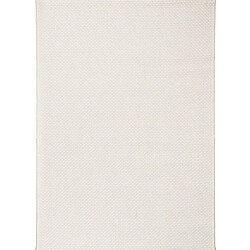 Thedecofactory BANGALOR - Tapis d'extérieur et intérieur aspect jute blanc 190x290