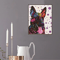 Avis diy 5d diamant peinture broderie arc-en-ciel animal croix artisanat point chien 1