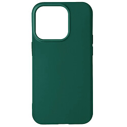 Avizar Coque iPhone 14 Pro Max Silicone Flexible Finition Mate Anti-traces vert foncé