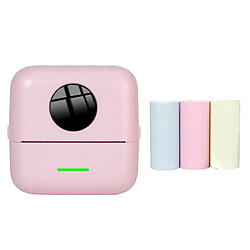 Yonis Mini Imprimante Bluetooth Papier Couleur Rose