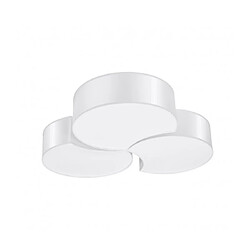 Luminaire Center Plafonnier Circle Decorative PVC blanc 6 ampoules 11,5cm Matériau : PVC Coloris : blanc Nombre d'ampoules : 6 Type d'ampoule : E27 Puissance Max en Watts (W) : 60 Ampoules incluses : Non IP20 Hauteur en Cm : 11,5 Largeur en Cm : 64,